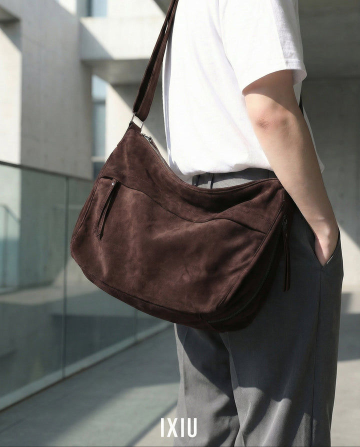 【都会的ノマド】プレミアム・ムーン・メッセンジャーバッグ（韓国ミニマル）